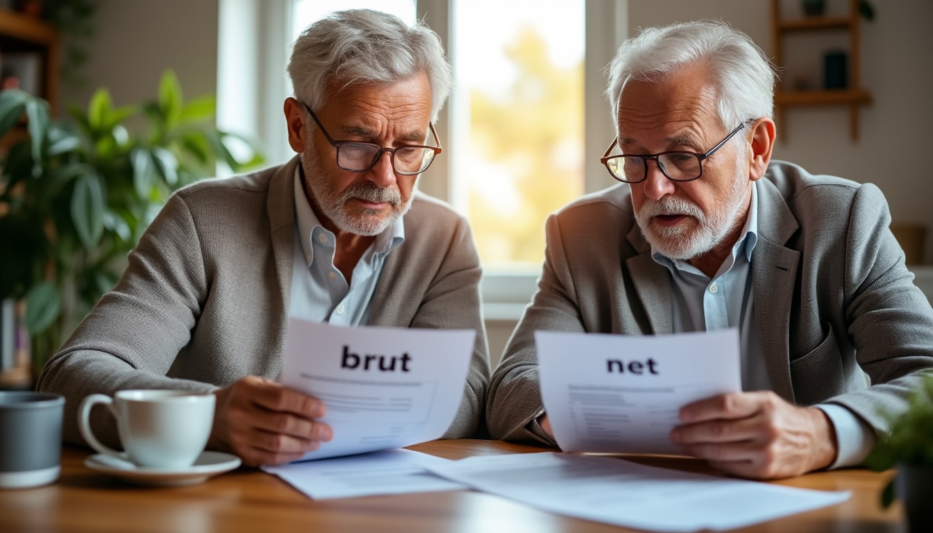 Illustration: Comprendre la différence entre la pension brute et la pension nette